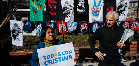 Unterstützer von Cristina Fernández am Dienstag in Buenos Aires