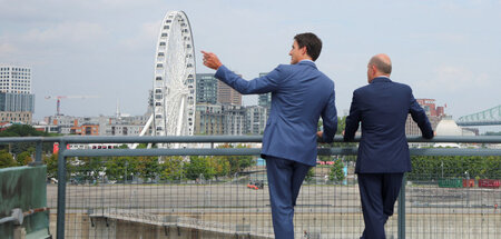 Kanadas Regierungschef Justin Trudeau (l.) will Milliardensummen...