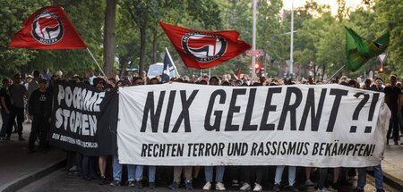 Demonstration gegen rechten Terror in Hamburg (Juni 2019)