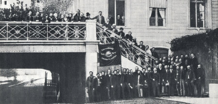 Die Delegierten des Baseler Kongresses der IAA 1869
