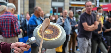Trommeln gegen Preissteigerungen: Am 30. August wurde in Frankfu...