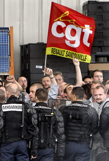 Hohes Frustpotential: Arbeiterproteste bei Renault im Oktober 20...