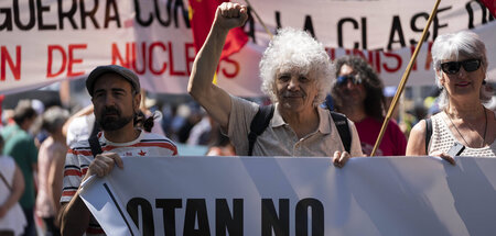 Nein zur NATO: Demonstration in Madrid (26.6.2022)
