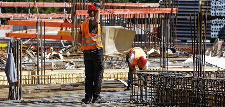 Etwa zehn Prozent der Arbeiter auf Baustellen in der BRD sind »l...