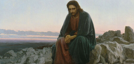 »Christus in der Wüste«, Gemälde von Iwan Kramskoi, 1872