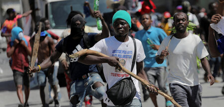 Rücktritt des Premierministers gefordert: Protest in Port-au-Pri... Rücktritt des Premierministers gefordert: Protest in Port-au-Pri...