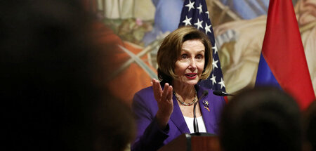 Ein »kraftvolles Symbol« solle von ihrem Besuch ausgehen: Pelosi...