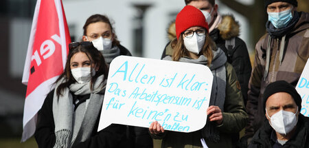 Trotzdem wird nicht für Entlastung gesorgt: Protest von Beschäft...