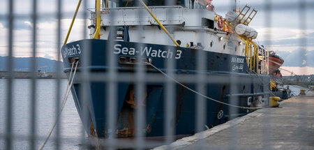 Das Schiff der Organisation »Sea-Watch« e. V. am Freitag im Hafe
