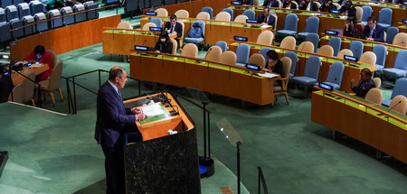 Klare Worte vor der »internationalen Gemeinschaft«: Der russisch... Klare Worte vor der »internationalen Gemeinschaft«: Der russisch...