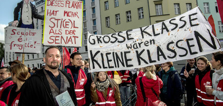 »Da will ich nicht sparen«: Pädagogen am Dienstag in Berlin
