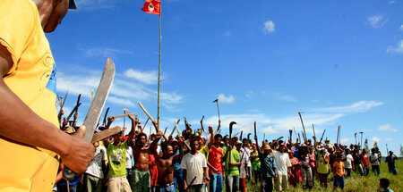 Protestaktion der Landlosenbewegung »Movimento dos Trabalhadores...