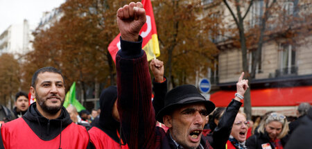Auftakt zum »heißen Herbst«: In Paris beteiligten sich am Donner...