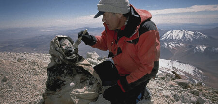 In eisiger Höhe entdecken Archäologen auf dem Llullaillaco in de...