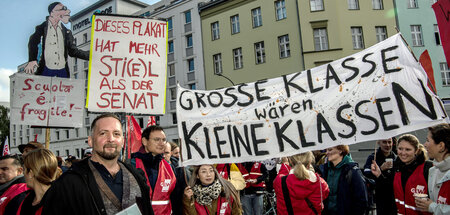 Fordern Entlastung: Berliner Lehrkräfte streiken für kleinere Kl...
