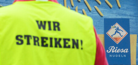 Streik bei der Teigwaren Riesa GmbH am 3. August 2021