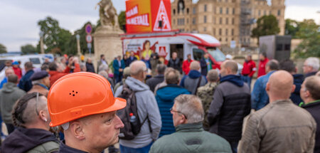 Protest der Werftarbeiter in Schwerin (5.10.2022)