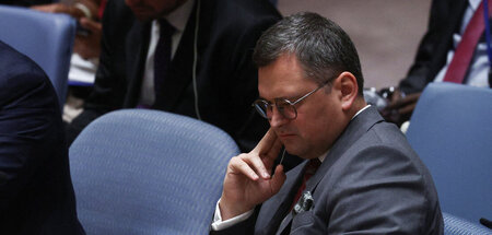 Auskunftsfreudig: Der ukrainische Außenminister Dmitro Kuleba be...