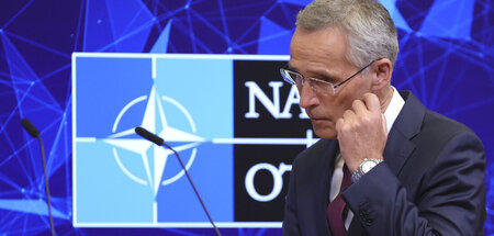 Den Atomkrieg üben: NATO-Generalsekretär Jens Stoltenberg in Brü