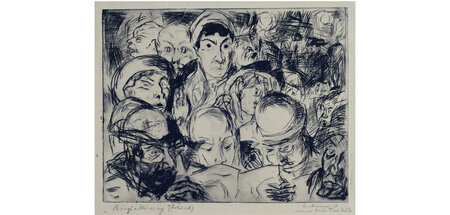 Max Beckmann (1884–1950), »Kriegserklärung«, 1914