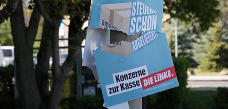 Risse inzwischen auch in der Partei: Linke-Wahlplakat (Erfurt, 2...