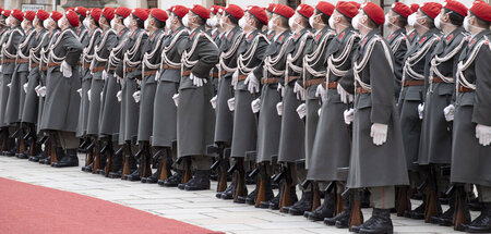 Auf die Wahl der Uniform kommt es an: Bundesheer-Soldaten der Ga...