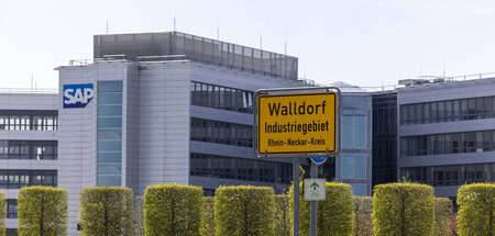 Der Softwareriese SAP mit Sitz im baden-württembergischen Walldo...