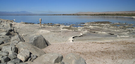 Wasser in der Wüste: Der Saltonsee im Süden des US-Bundesstaats ...