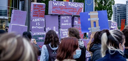Demonstration in München für die Streichung der Paragraphen 218 ... Demonstration in München für die Streichung der Paragraphen 218 ...