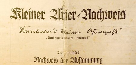 Fremd und fern: Kleiner Arier-Nachweis Fremd und fern: Kleiner Arier-Nachweis