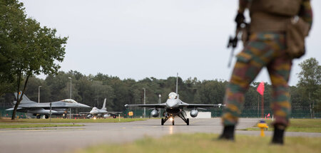 Belgische »F-16«-Kampfjets auf dem Flugplatz Kleine-Brogel (1.10...