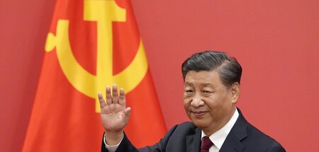 Chinas Staatschef Xi Jinping am Sonntag in Beijing Chinas Staatschef Xi Jinping am Sonntag in Beijing