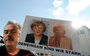 Demo der Schaeffler-Belegschaft am Mittwoch in Herzogenaurach.
...