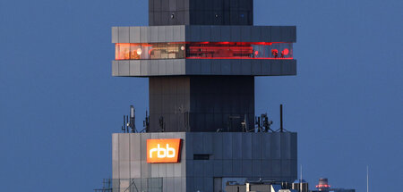 Das Gebäude des RBB in Berlin (23.8.2022)
