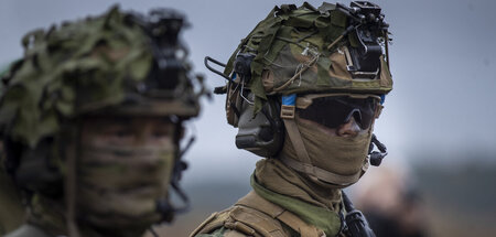 NATO-Truppen trainieren nördlich von Vilnius, Litauen (26. Oktob...