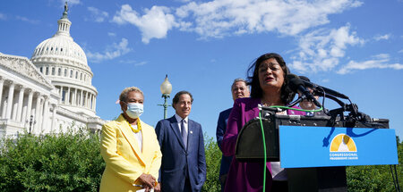 Wortführerin Pramila Jayapal am 12. August in Washington
