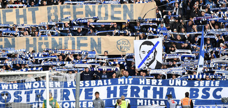Protest gegen den Investor: Die Begeisterung der Hertha-Fans wir...
