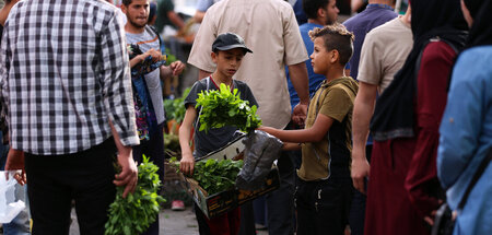 Arbeitende Minderjährige erleben unter der israelischen Besatzun...