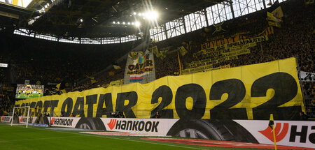 Protest von Dortmunder Fußballfans am Sonntag
