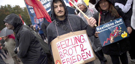 Demonstration am Aktionstag der deutschen Friedensbewegung und F...