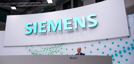 Siemens-Vorstandschef Roland Busch bei der Vorstellung der Jahre... Siemens-Vorstandschef Roland Busch bei der Vorstellung der Jahre...