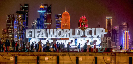Alles so schön bunt hier: Doha strahlt sich die WM zurecht Alles so schön bunt hier: Doha strahlt sich die WM zurecht