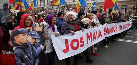 Demonstration gegen die Regierung von Maia Sandu in Chisinau (6....