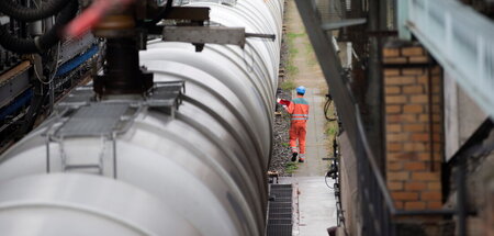 Fertig zur Abfahrt: Die PCK-Raffinerie versorgt große Teile Nord...