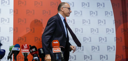 Er geht, wer kommt, ist noch offen: PD-Chef Enrico Letta nach de...