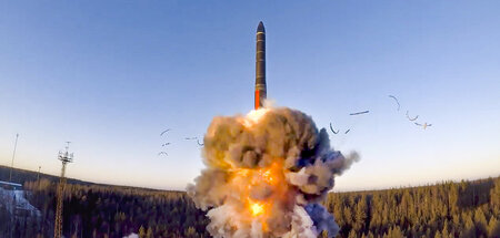 Interkontinental-Raketentest in Plesetsk im Nordwesten Russlands