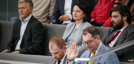 Der ehemalige ukrainische Botschafter Andrij Melnyk (links) und 