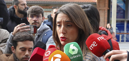 Steht zu ihrem Gesetz: Gleichheitsministerin Irene Montero (Madr... Steht zu ihrem Gesetz: Gleichheitsministerin Irene Montero (Madr...
