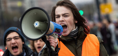 Schülerprotest in Budapest (18.11.2022)