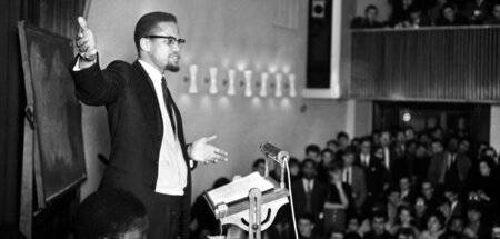 Bedeutender Einfluss für Jan Carew – Malcolm X spricht auf Einla...